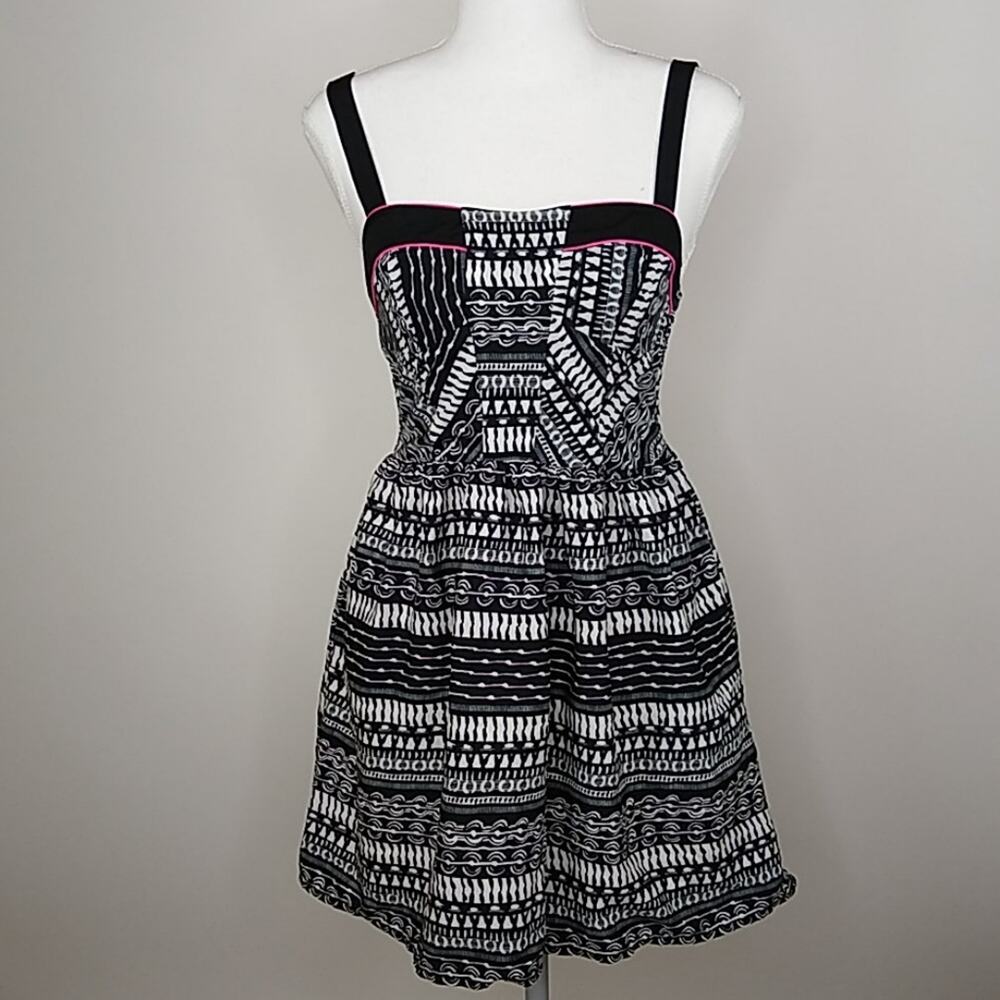 Band of Gypsies Black/White Tribal Sundress XS